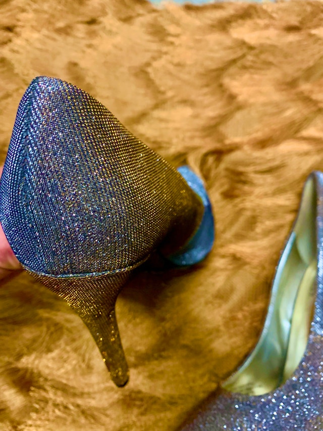 Nine West Stiletto Heels - Silver/Gold Sparkle - Size 8.5 - photo 5