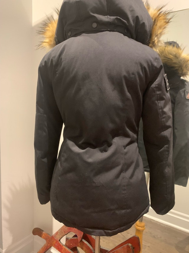 Parka black very fitted Toboggan - photo 2