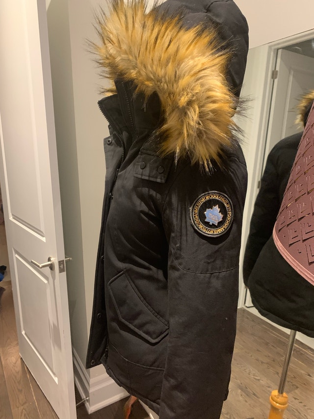 Parka black very fitted Toboggan - photo 3