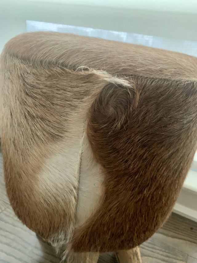 Fur Rustic Canadian Table, Footstool Decor - photo 2
