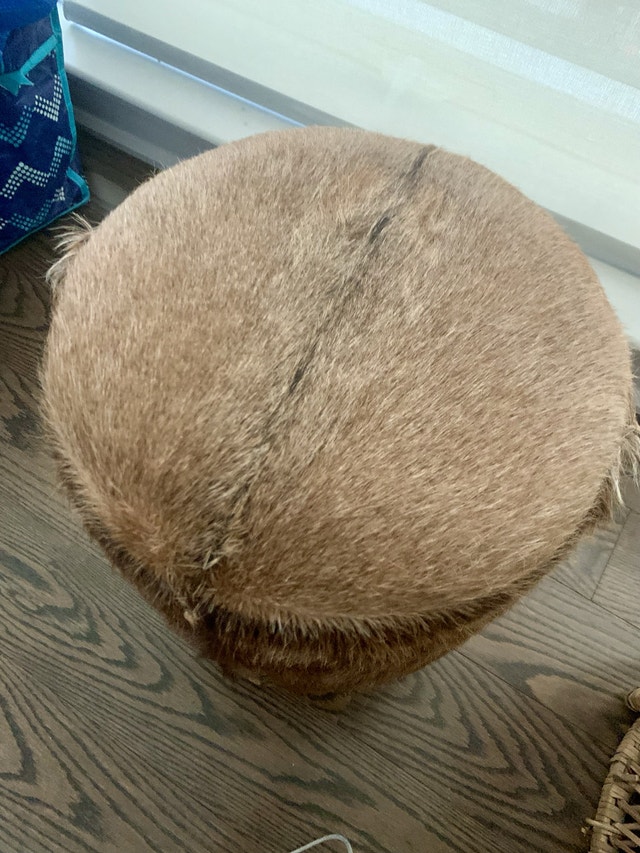 Fur Rustic Canadian Table, Footstool Decor - photo 4