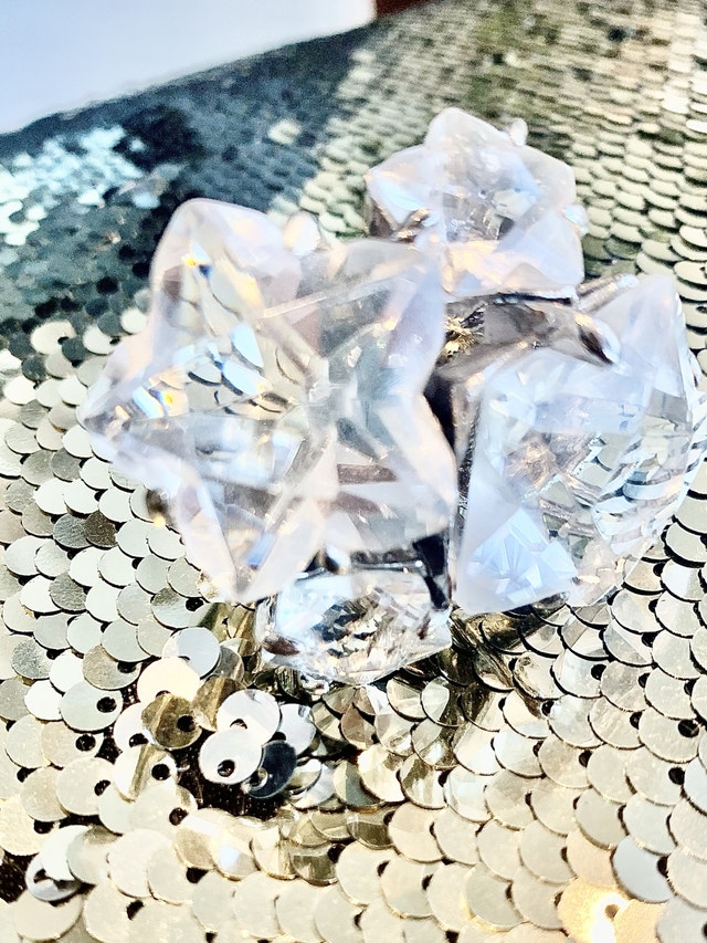 Cocktail ring crystal stars XXL Gems stainless steel - photo 4