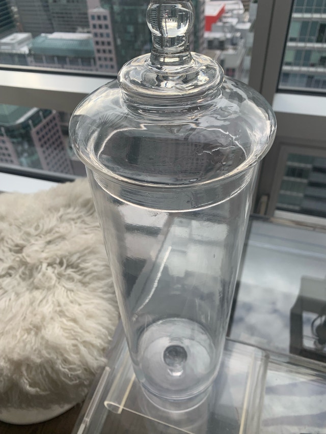 Extra Tall Apothecary Jar - Vintage Candy/Spaghetti Jar - photo 3
