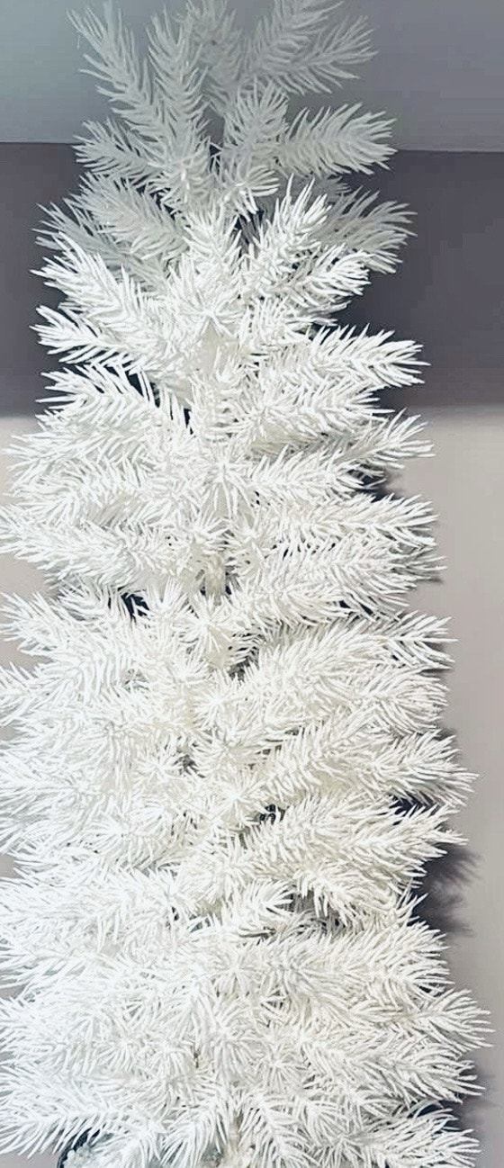 Christmas tree white beautiful with stand