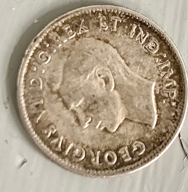 Old coin canadian quarter 25cents 1938 - photo 3