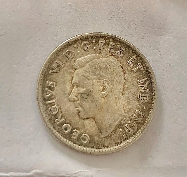 Old coin canadian quarter 25cents 1938 - photo 4