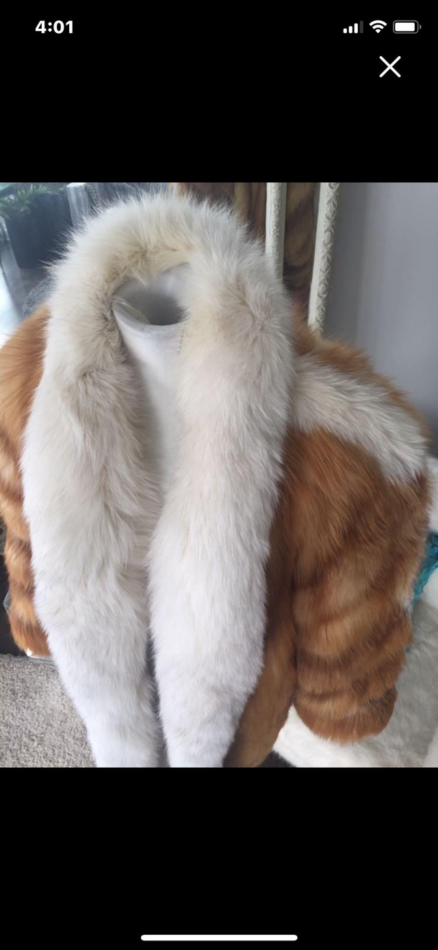 Real Red Fox Fur Designer Coat - photo 4