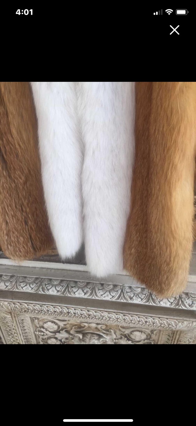Real Red Fox Fur Designer Coat - photo 5
