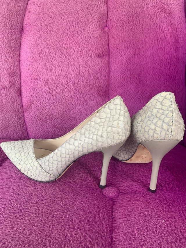 Escada Heels Designer Reptile Stilettos