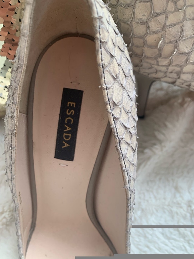 Escada Heels Designer Reptile Stilettos - photo 4