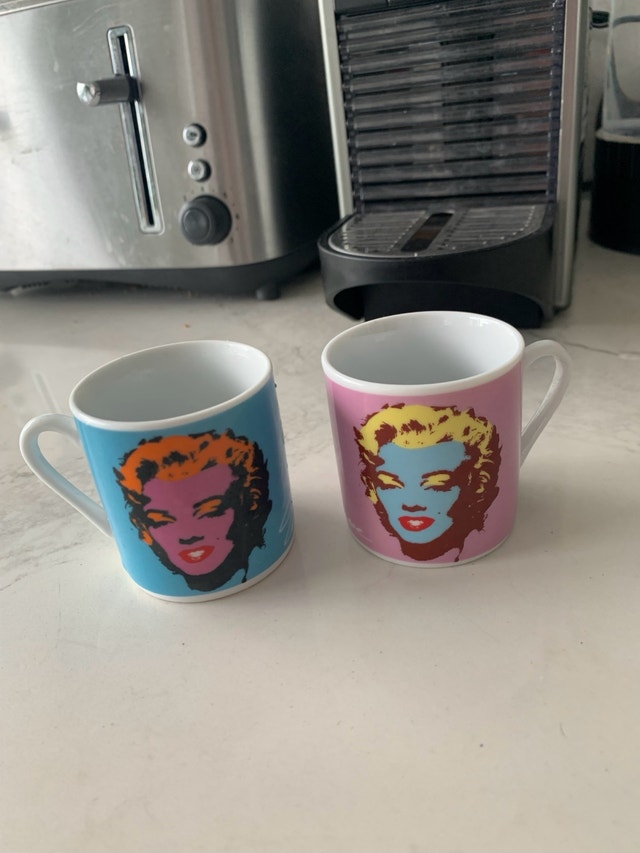 Espresso Coffee Cups - Marilyn Monroe, Andy Warhol