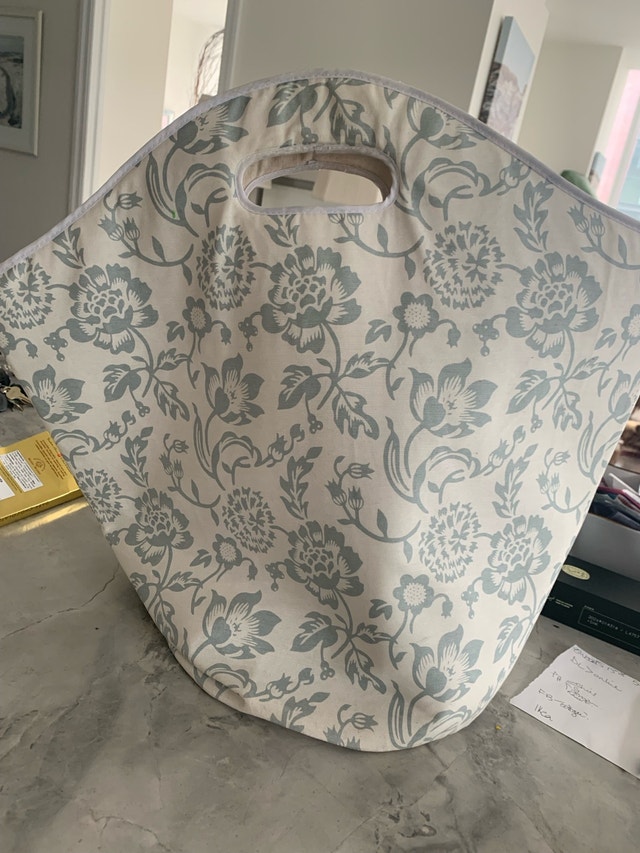 Laundry Bag/Basket - Large Cotton with Beautiful Print