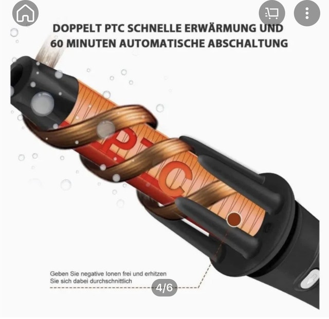 CURLING iron, hair, self rotating deluxe - photo 5