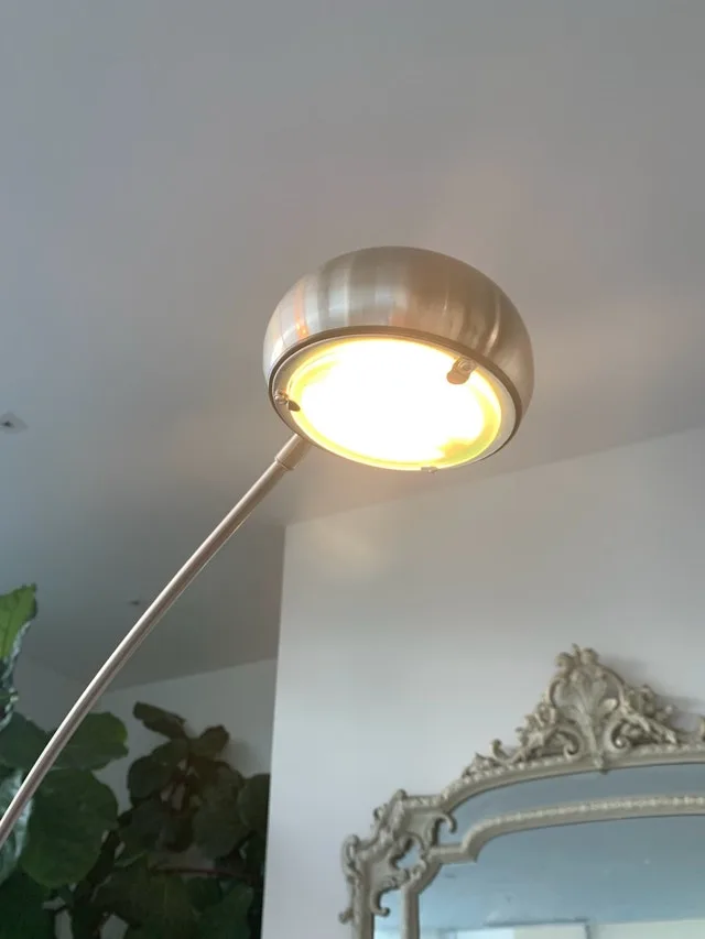 Retro MCM Floor Lamp - 5 Lights, Adjustable, Stainless Steel - photo 5