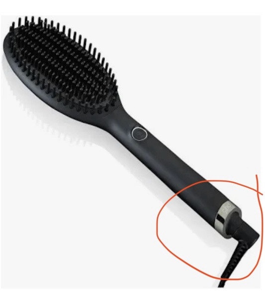 Hot smoothing hairbrush, electric hair straightener - photo 3