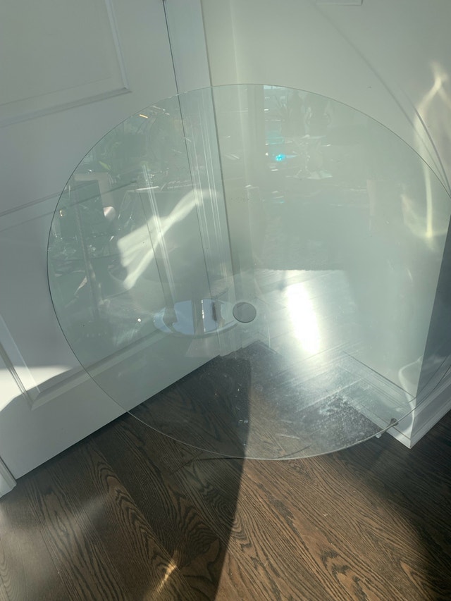 Round Glass for Patio Umbrella Table - 43" Diameter - photo 4