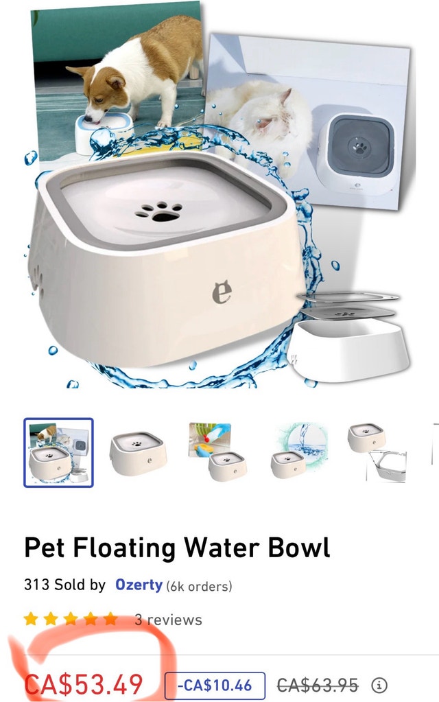 Dog bowl no splash - photo 3