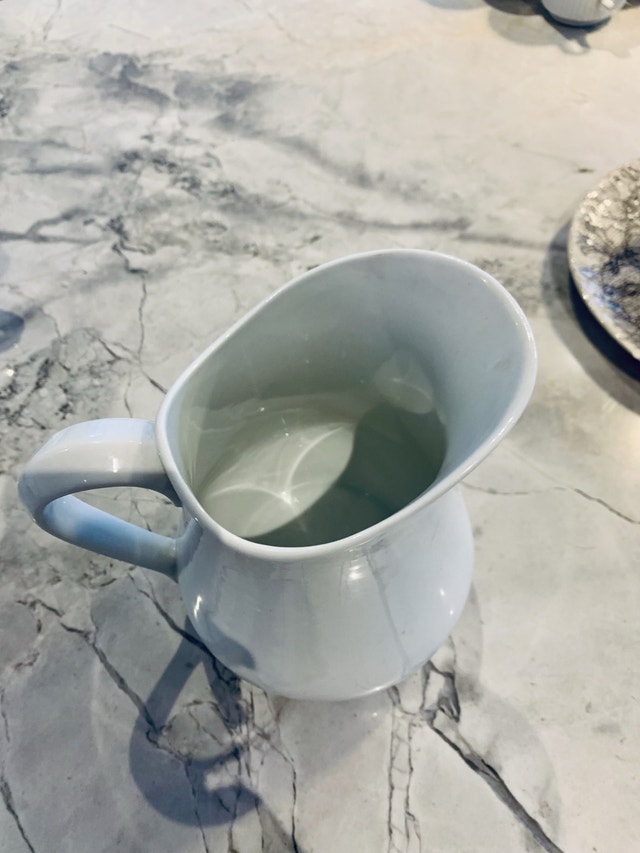 Large milk jug creamer pitcher porcelain - photo 2