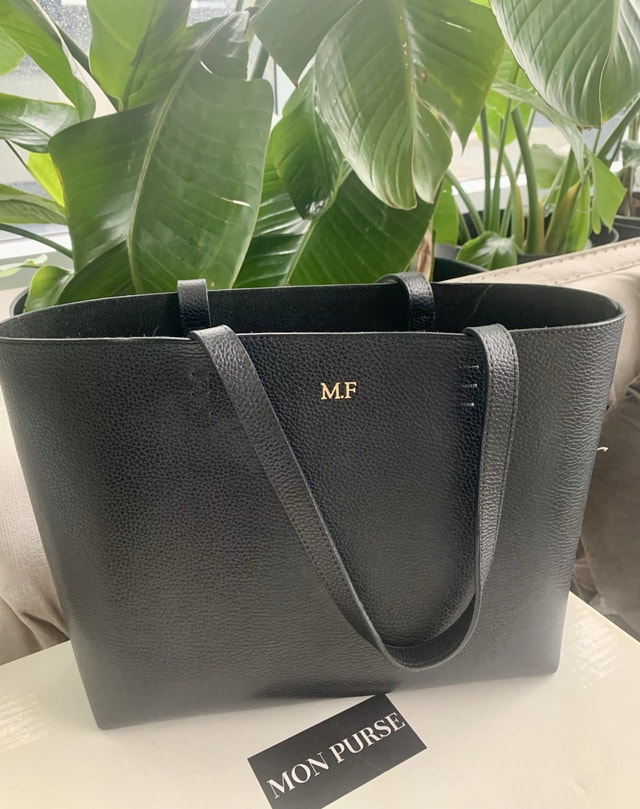 PURSE TOTE MON PURSE designer quality leather black - photo 5