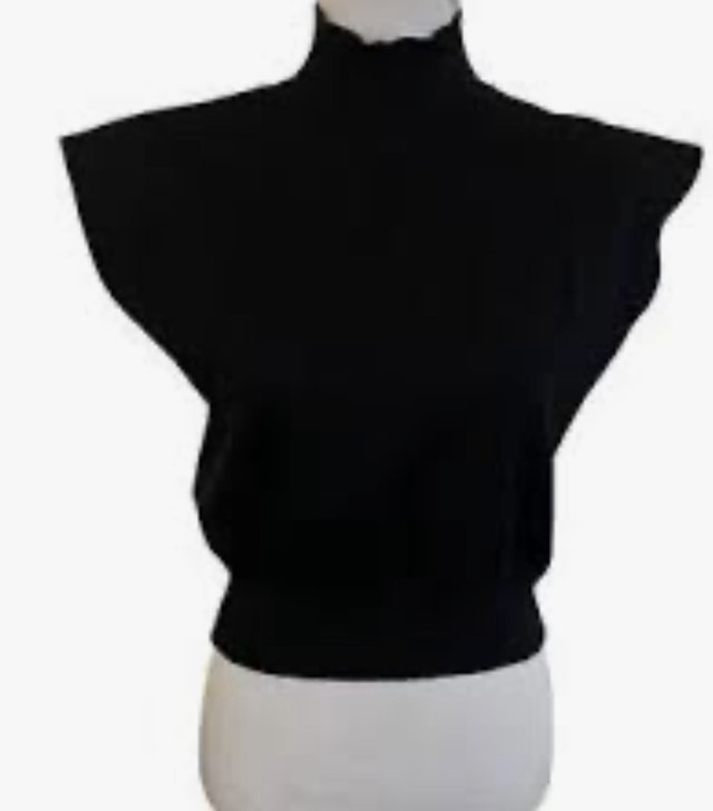 New Black Batwing Turtle Neck Top - photo 3