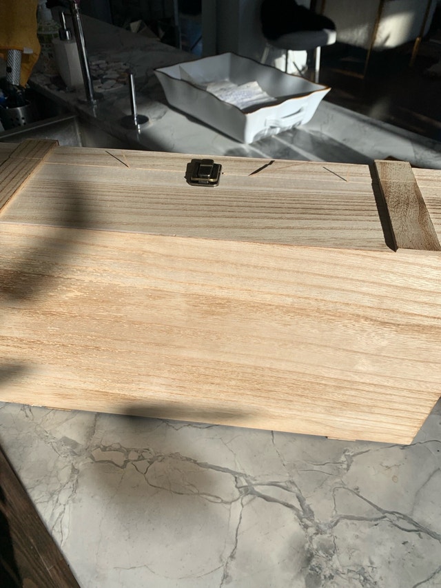Gift box wooden box chest Vintage, antique retro rustic - photo 4