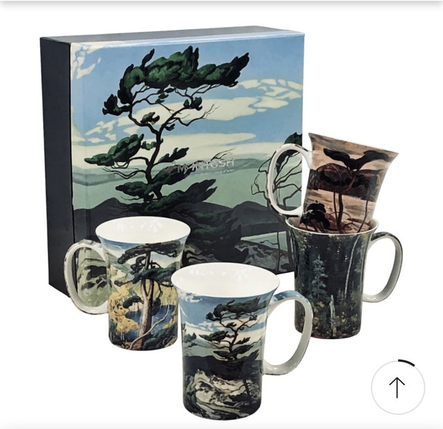 China coffee cups group of seven, arch gallery, Canadian