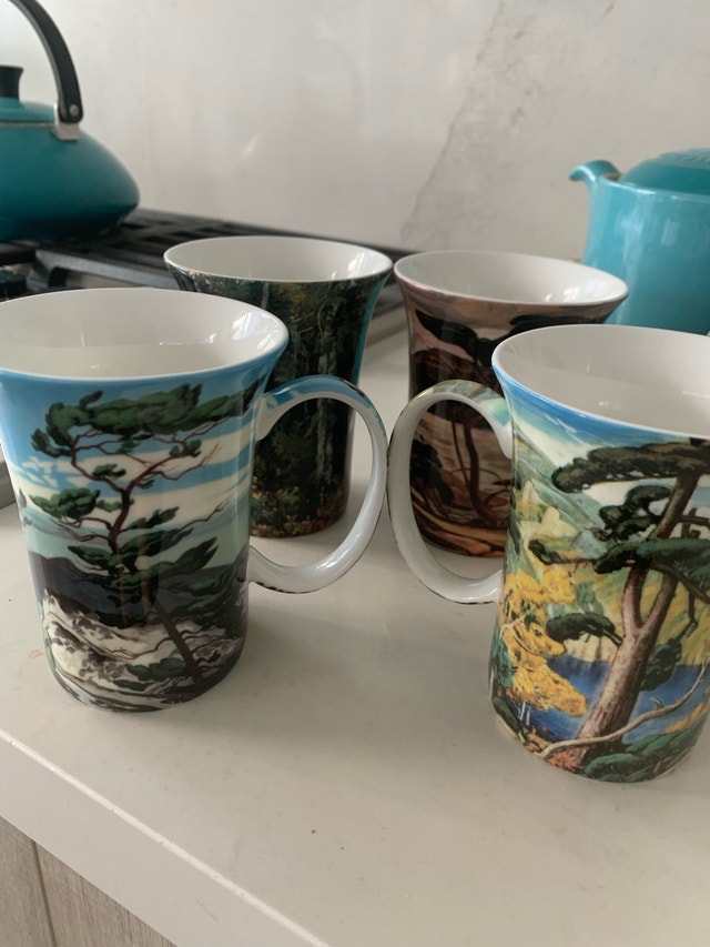 China coffee cups group of seven, arch gallery, Canadian - photo 3