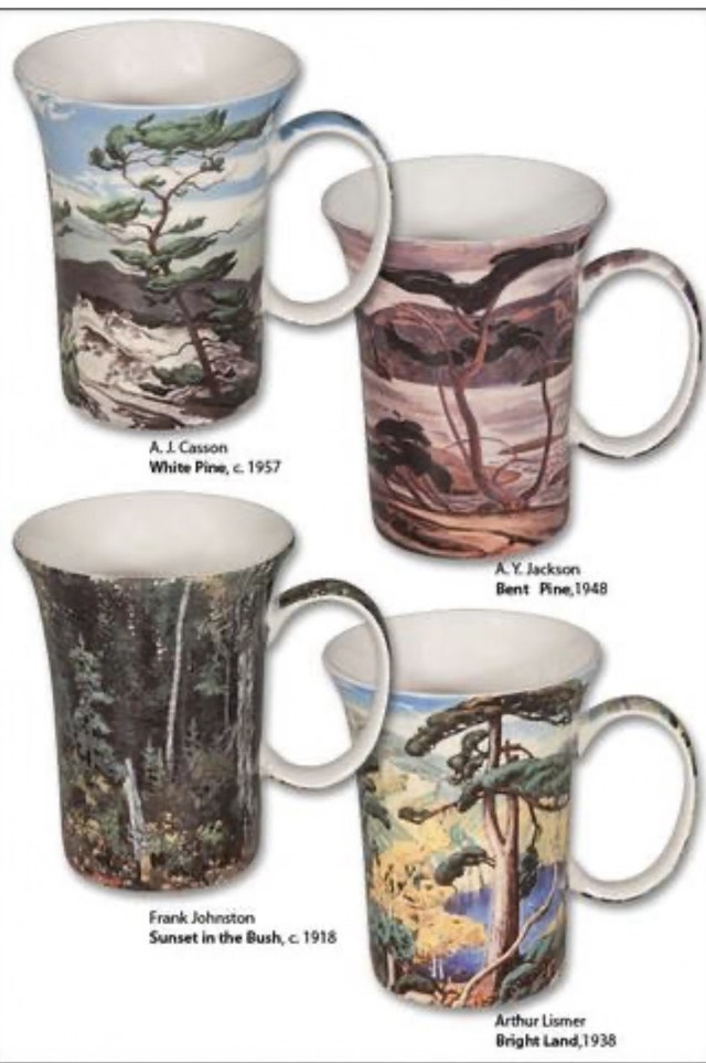 China coffee cups group of seven, arch gallery, Canadian - photo 4
