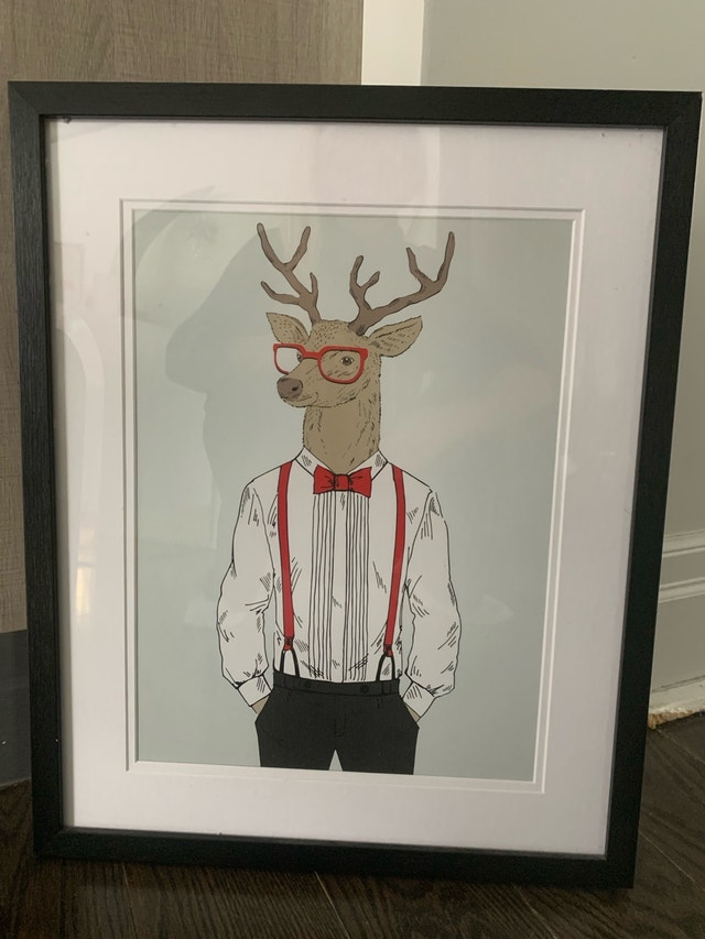 Framed Deer Man in Tuxedo Print - Large - photo 2