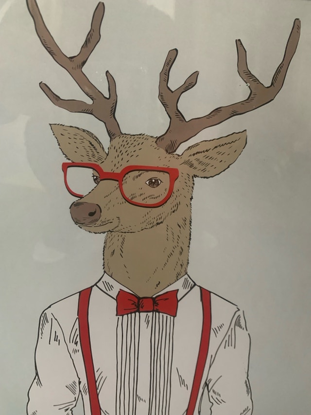 Framed Deer Man in Tuxedo Print - Large - photo 3