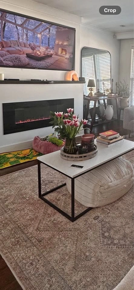 White and black Coffee table