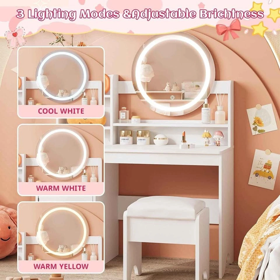 Vabches Kids Vanity with Lights - photo 4