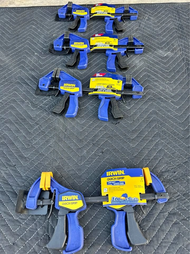 8 NEW Irwin Quick-Grip 6" Bar Clamps