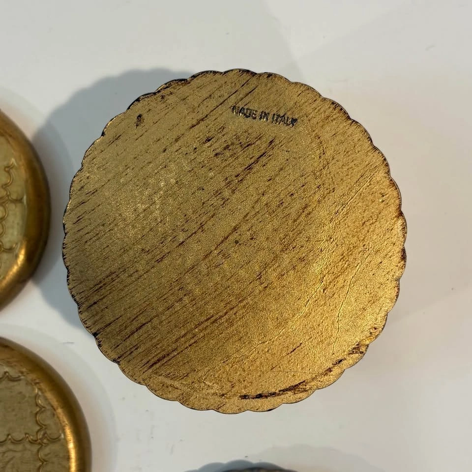 Florentine Coaster Set - Handcrafted Italian Wood - photo 5