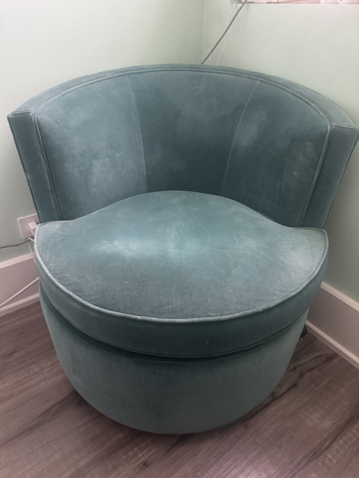 Teal Swivel Accent Chair