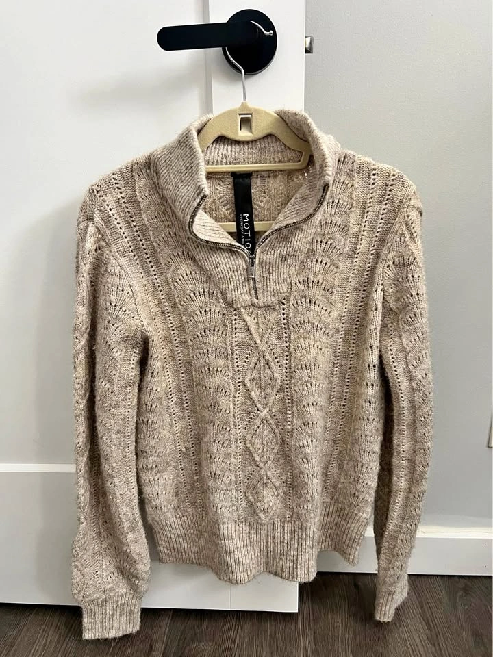 Quarter Zip Sweater - Size Small