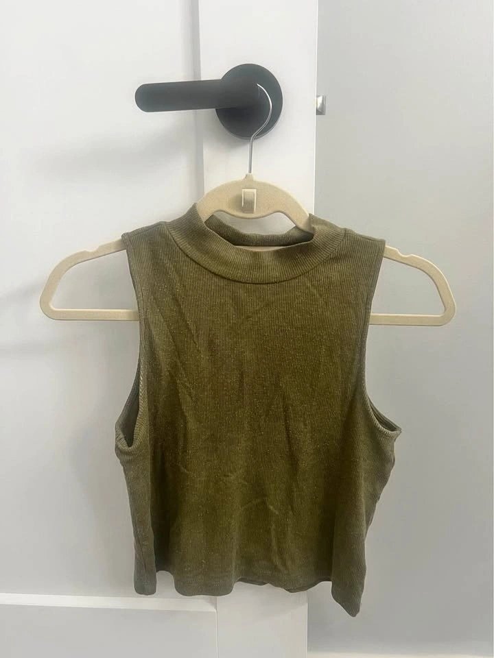 Olive Green Top - Size Medium