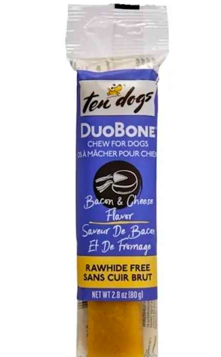 60% Off 2 TenDogs DuoBone Bacon & Cheese Chews + 2 Dog Toys - photo 2