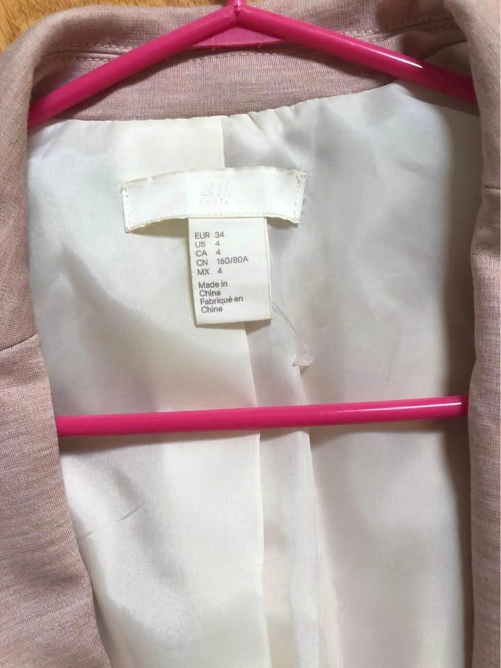 H&M Blush Pink Blazer - photo 3