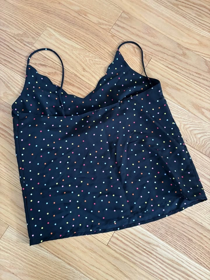 Topshop Camisole - Black Polka Dot - photo 2