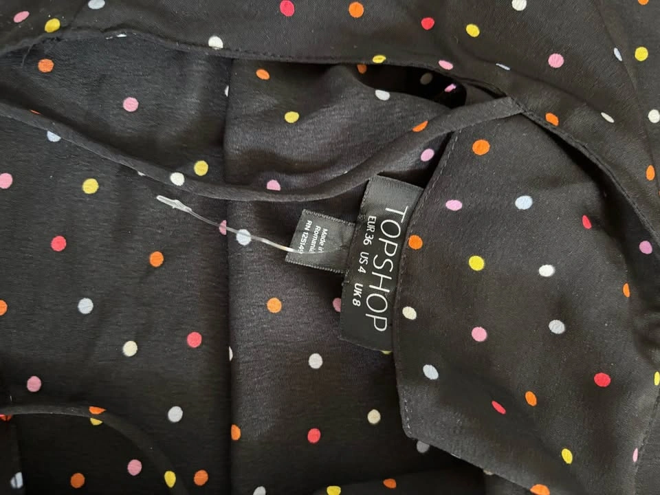 Topshop Camisole - Black Polka Dot - photo 3