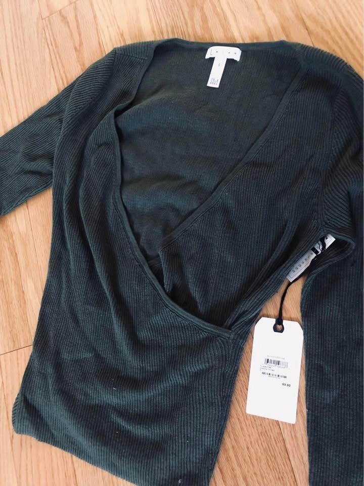 Green Leith Wrap Top Blouse - photo 4