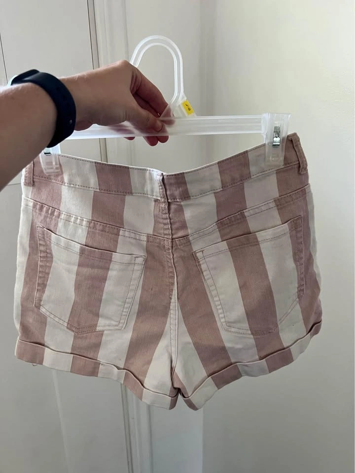 Forever 21 Striped Denim Shorts - Size 27 - photo 4