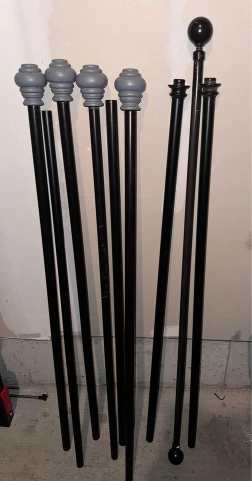 3 Curtain Rods