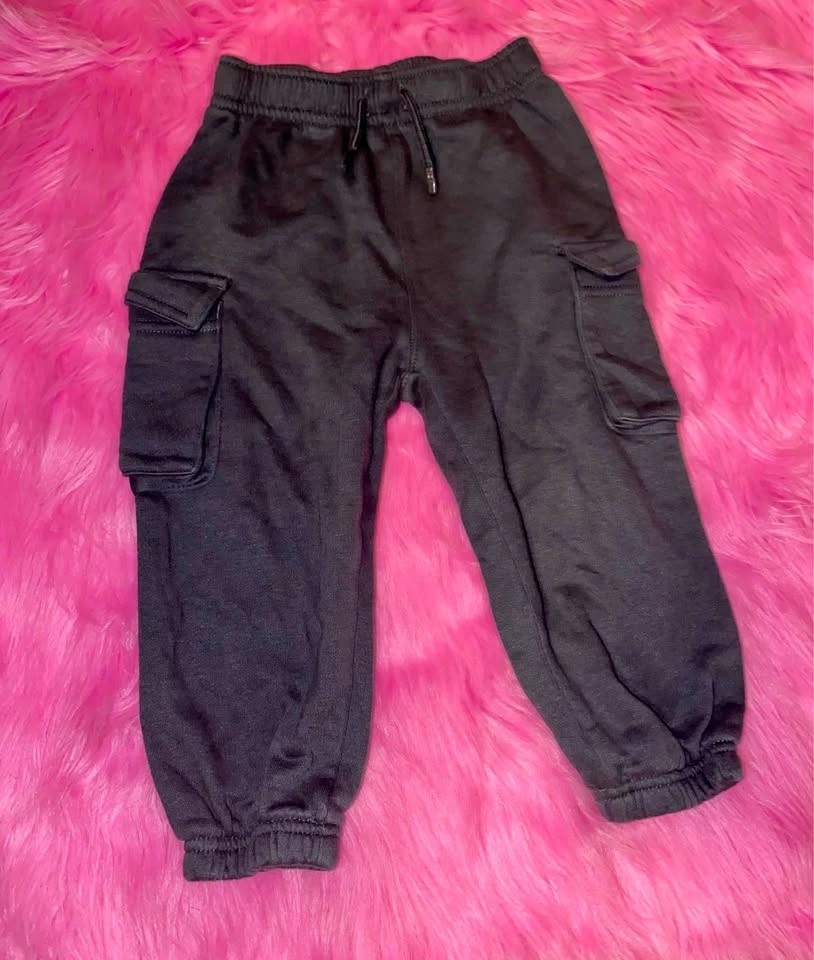 Dark Grey Cargo Joggers Size 18-20 Months