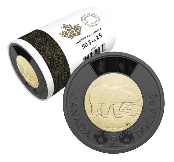 2022 Elizabeth Black Toonie Roll (Unopened Mint Roll) - photo 2