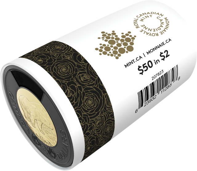 2022 Elizabeth Black Toonie Roll (Unopened Mint Roll) - photo 4