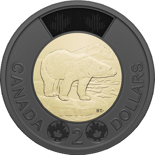 2022 Elizabeth Black Toonie Roll (Unopened Mint Roll) - photo 5