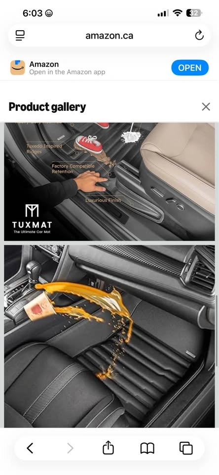 TuxMat Car Mats for BMW 4-Series Convertible RWD 2021-26 - photo 3