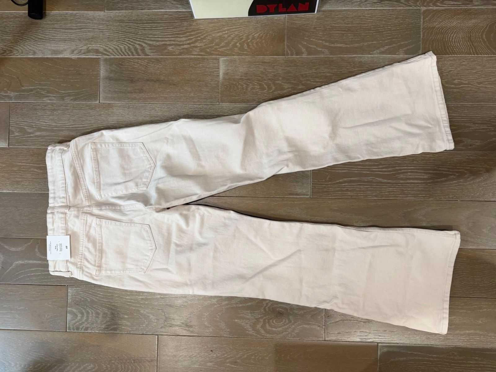 White Flared High Jeans H&M Women New With Tags Size 4 - photo 2